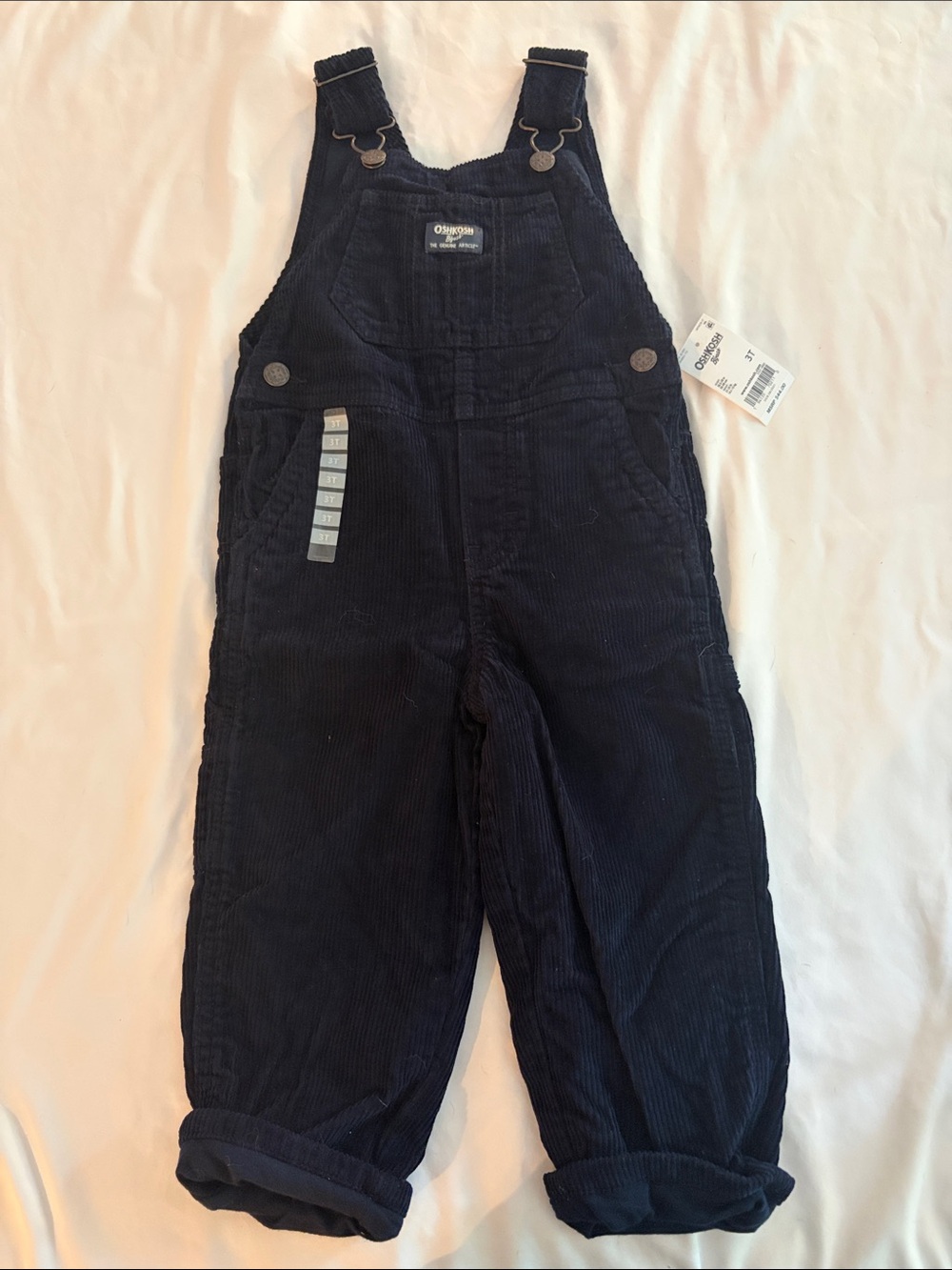 OshKosh B'gosh Dark Navy Corduroy Overalls for Kids